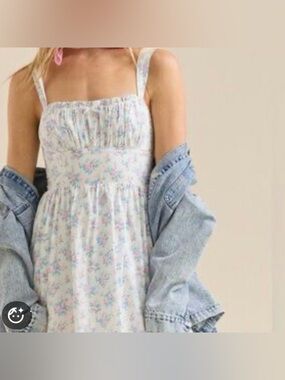 Altar’d State White Floral Mini Dress NWT Medium